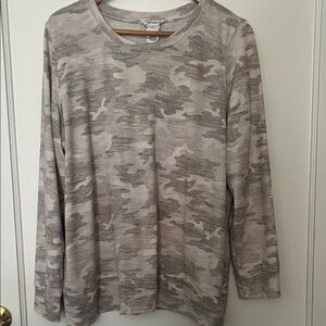 For The Republic Gray Camo Sweater